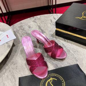 Christian Louboutin Fish Mouth Drill Drag shoes high heels