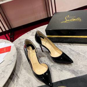 Christian Louboutin Side empty single shoe Classic style KATE series 6.5-8.5-10cm high heels