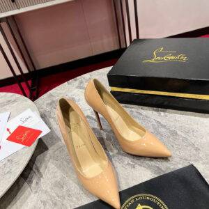 Christian Louboutin Lacquer leather single shoes Classic style KATE series 6.5-8.5-10cm high heels