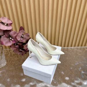 DIOR 2025 𝐧𝐞𝐰 Spring/Summer Lacquer Leather Pointed High Heel Single Shoe Series eternal classics High heels: 7cm10.5cm