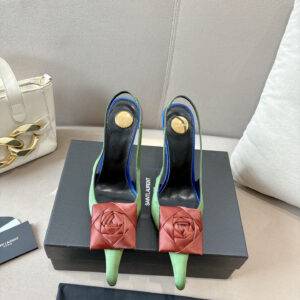 Saint Laurent 2025 Autumn/Winter Ready to Wear Flower Collection High Heels for Fashion Shows High heels: 10.5cm