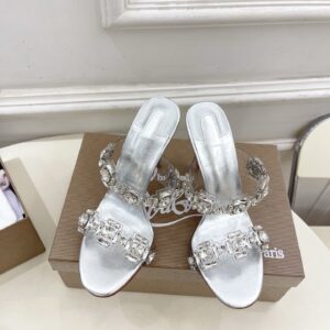 Christian Louboutin 2025 Latest JUST JEWEL Transparent band crystal diamond high-heeled sandals series High heels: 10.5cm