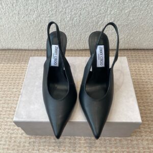 Jimmy Choo 2025 early spring new pointed back empty water droplet heel high heels High heels: 9.5cm