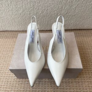 Jimmy Choo 2025 early spring new pointed back empty water droplet heel high heels High heels: 9.5cm