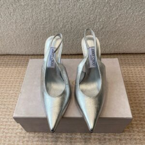 Jimmy Choo 2025 early spring new pointed back empty water droplet heel high heels High heels: 9.5cm